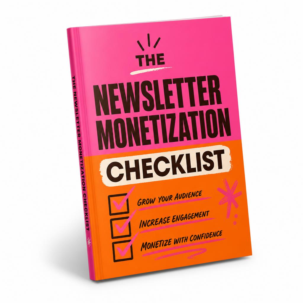 The Newsletter Monetization Checklist cover